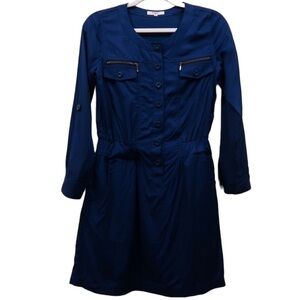 NATURAL BEAUTY BASIC Blue Shift Dress